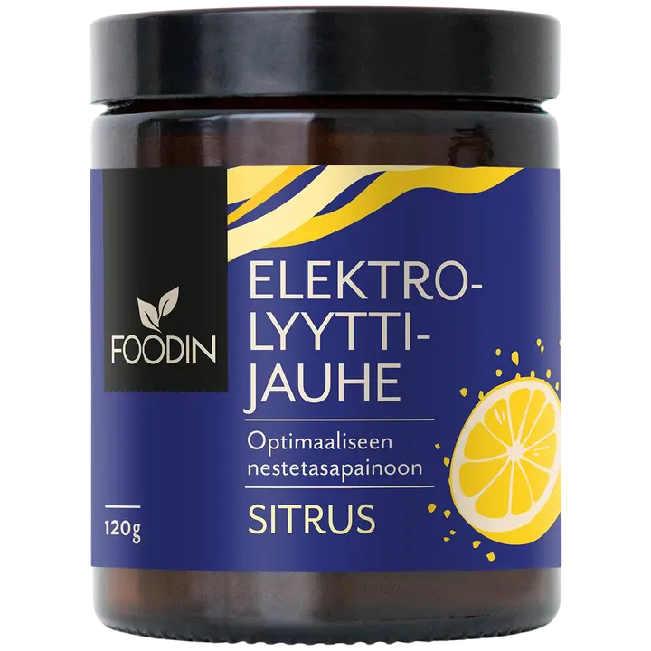 Foodin Elektrolyyttijauhe Sitrus 120g