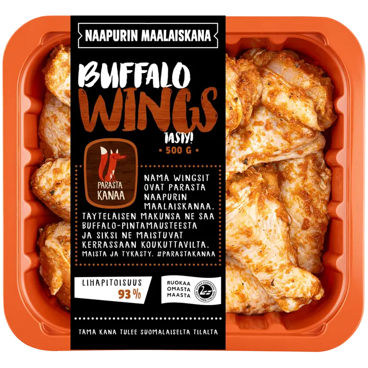 Naapurin Maalaiskanan wings, buffalo 500g