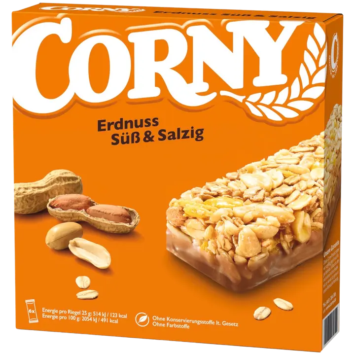 Corny müslibatoon maapähkli 6 x 25 g