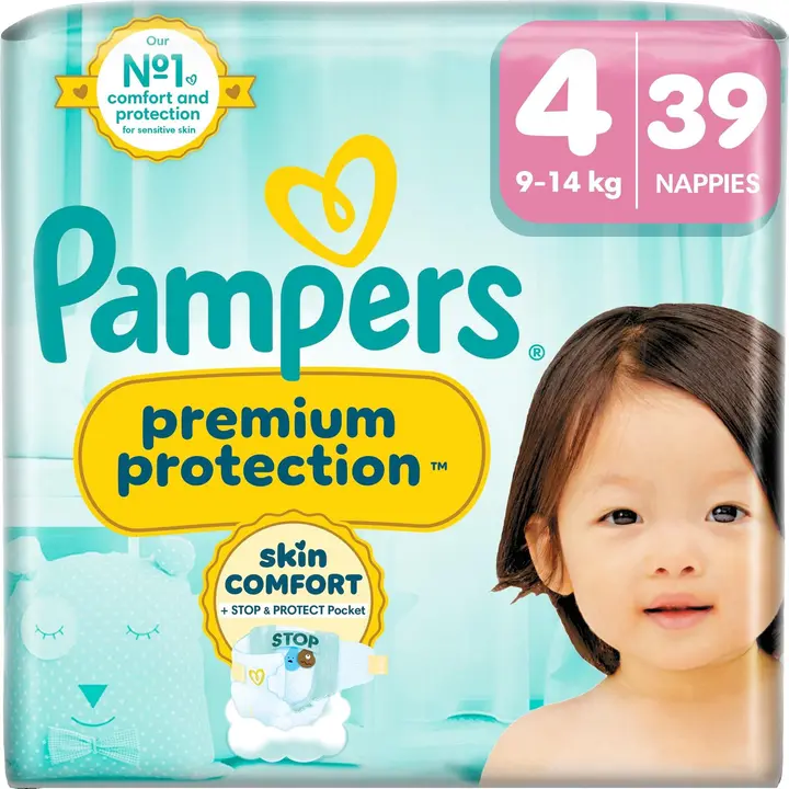 Pampers Premium Protection S4 9-14kg 39kpl vaippa