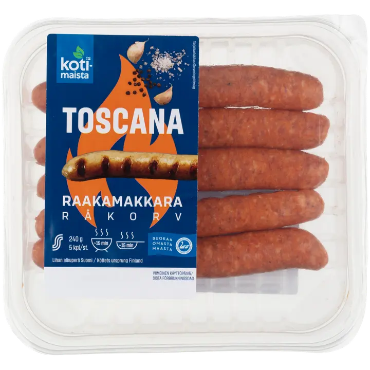Kotimaista Toscana raakamakkara 240g
