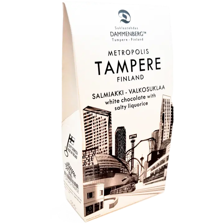 Dammenberg Tampere salmiakki  valkosuklaanappi 55g