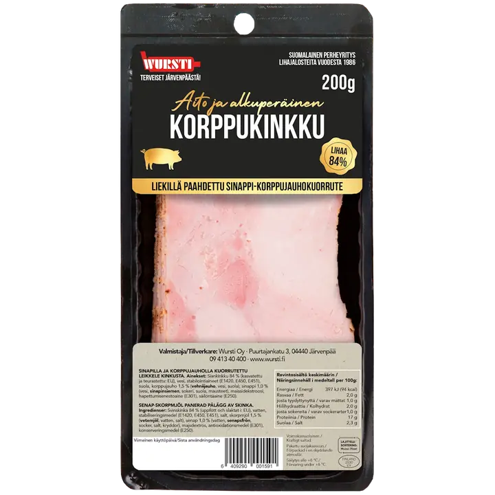 Wursti Korppukinkku siivutettu 200g