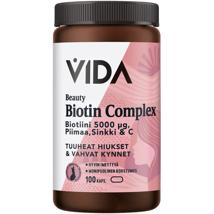 Vida Beauty Biotin Complex ravintolisä 100 kapselia / 40 g