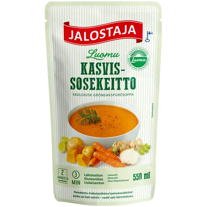 Jalostaja Luomu kasvissosekeitto 550 ml