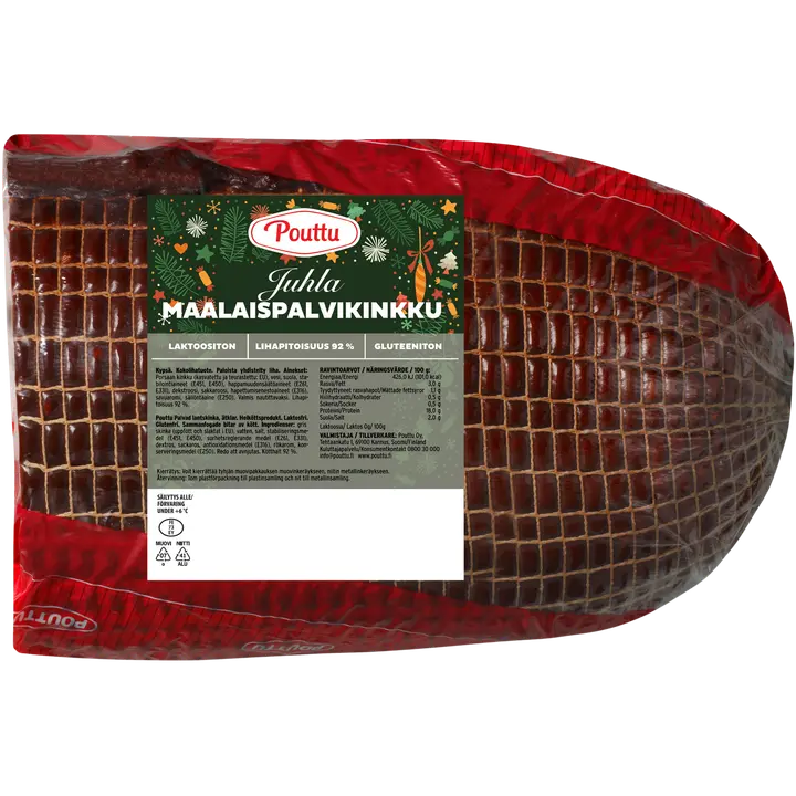 Pouttu Maalaispalvikinkku n. 2-3 kg puolikas kokolihatuote