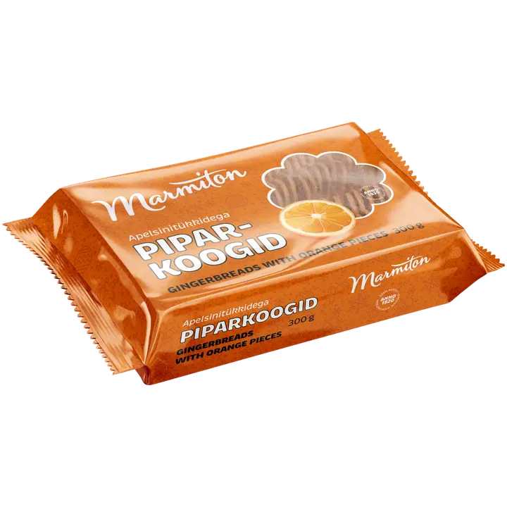 Piparkoogid apelsinitükkidega 300g