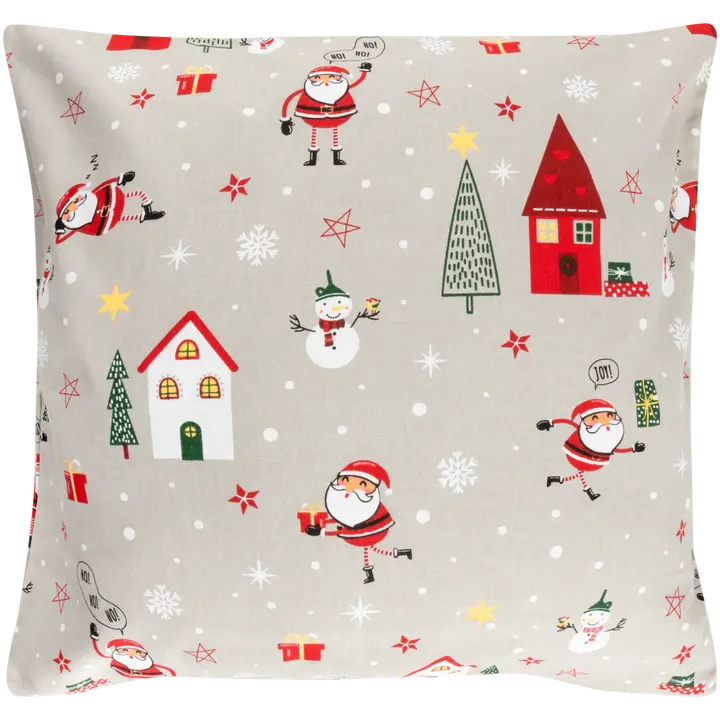 House sisustustyynynpäällinen Xmas story 50x50 cm harmaa/punainen/valkoinen/vihreä
