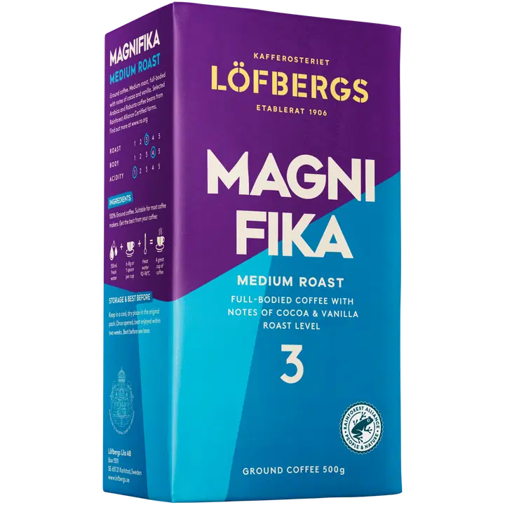 Löfbergs Magnifika Suodatinkahvi 500g Rainforest alliance
