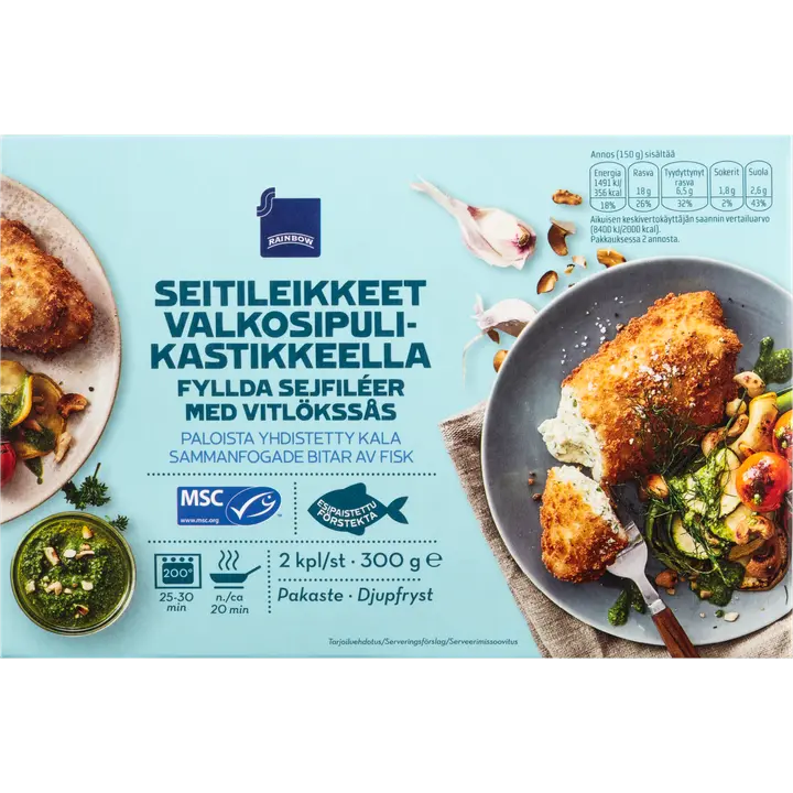 Saidalõigud küüslaugukastmega, 300 g