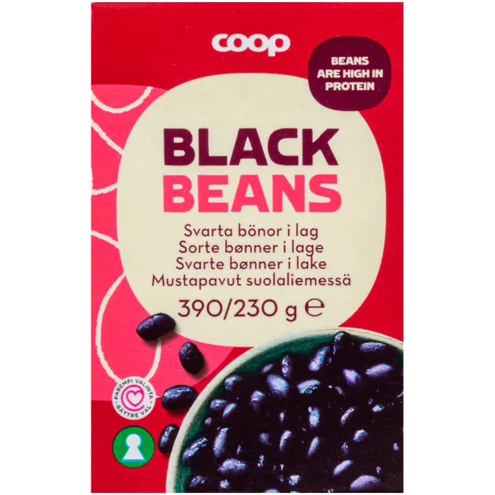 Coop mustad oad soolvees 390/230 g