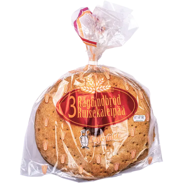 Bageri Fagerudd Leipomo Ruissekaleipä 3kpl/550g