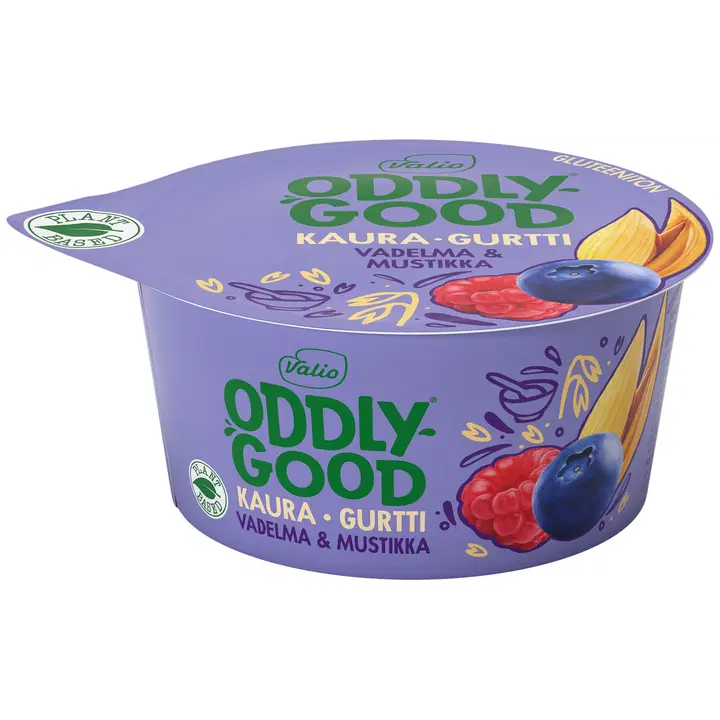Valio Oddlygood® kaurapohjainen gurtti 150 g vadelma & mustikka