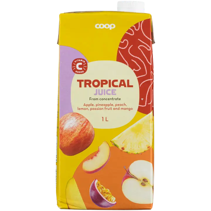 Coop trooppinen hedelmätäysmehu 1l