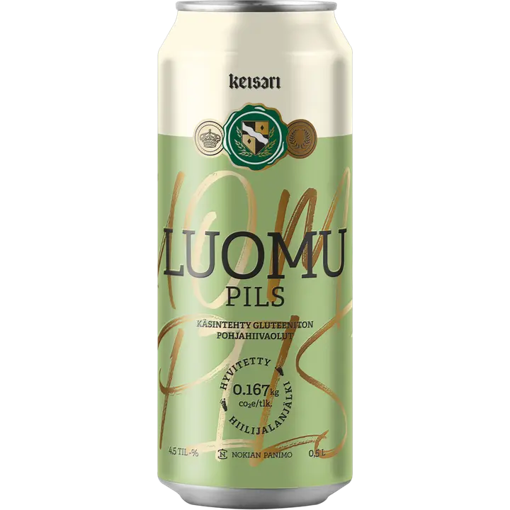 Keisari Luomu Pils olut 4,5% 0,5l tölkki