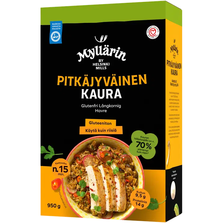 Myllärin Gluteeniton Pitkäjyväinen Kaura 950 g