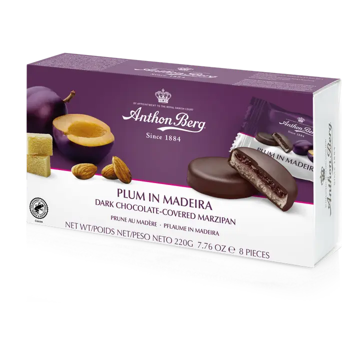 Anthon Berg Plum in Madeira, martsipanitäidisega 220g