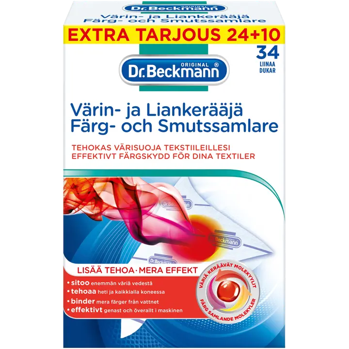 Dr. Beckmann 24+10 kpl Värin- ja liankerääjä