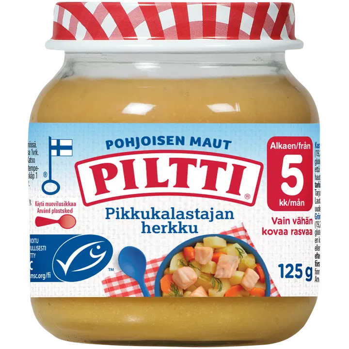 PILTTI Pohjoisen maut 125g Pikkukalastajan herkku lastenateria 5kk
