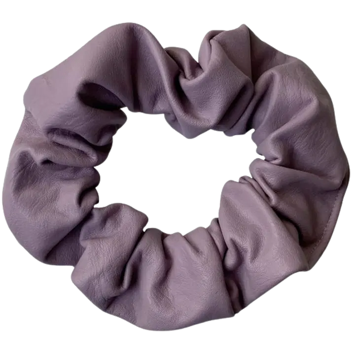 BP Keinonahka scrunchie violetti