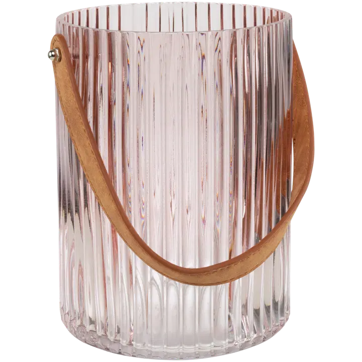 Küünlajalg klaasist amor roosa 20 cm