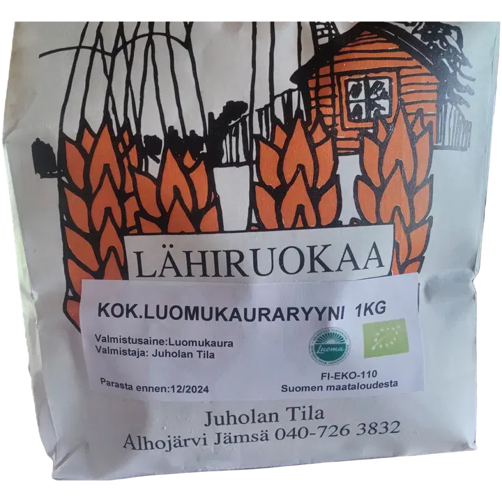 Luomu kauraryyni 1 kg
