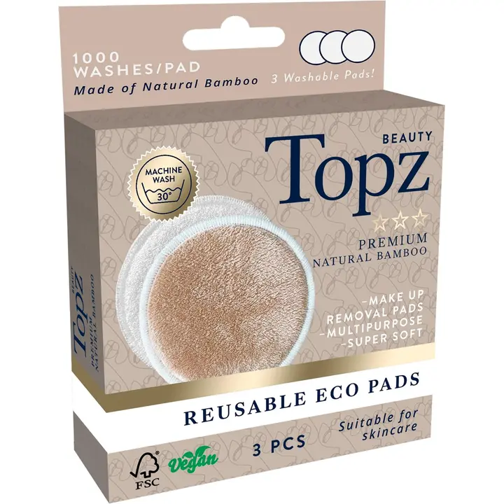 Tops Pesulappu Bambu 3 kpl