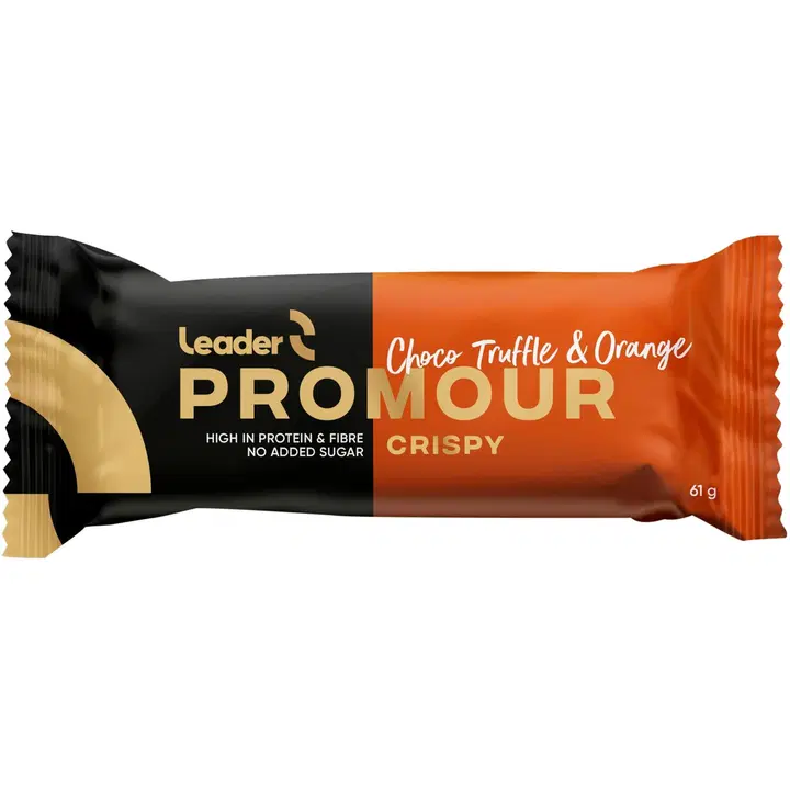 Leader Promour Choco Truffle & Orange proteiinipatukka suklaatryffelin ja appelsiinin makuinen 45 g