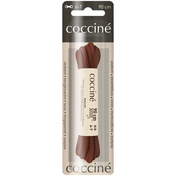 Coccine kengännauha 90 cm, ruskea