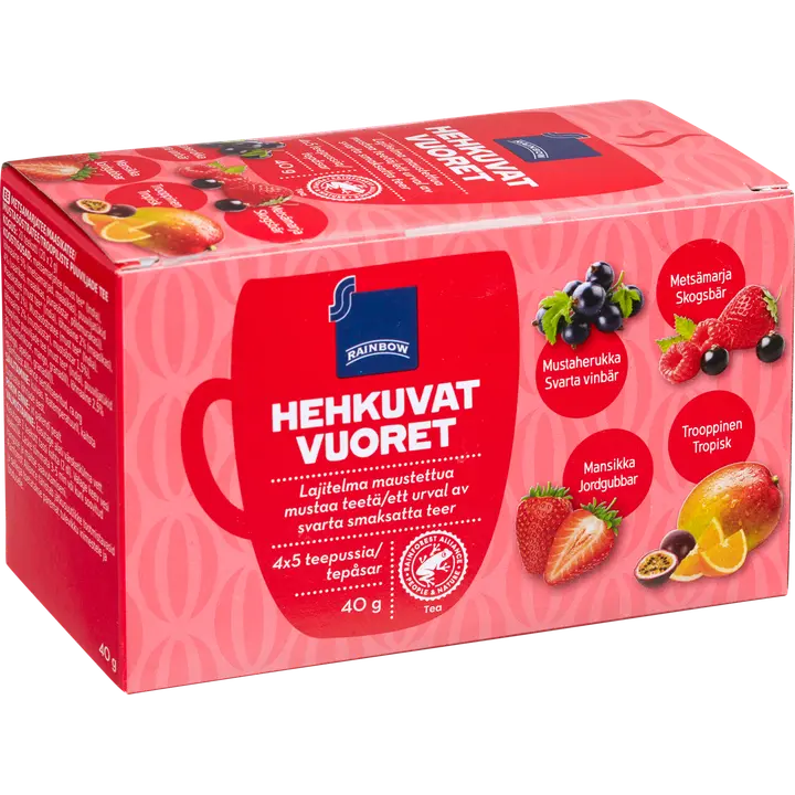 Rainbow Hehkuvat vuoret teelajitelma 40g/20ps