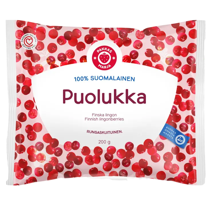 Pakkasmarja  100% suomalainen puolukka 200g