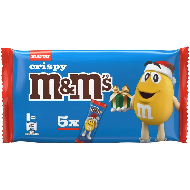 M&M'S Crispy Santa jouluhahmo 5-pack 145 g