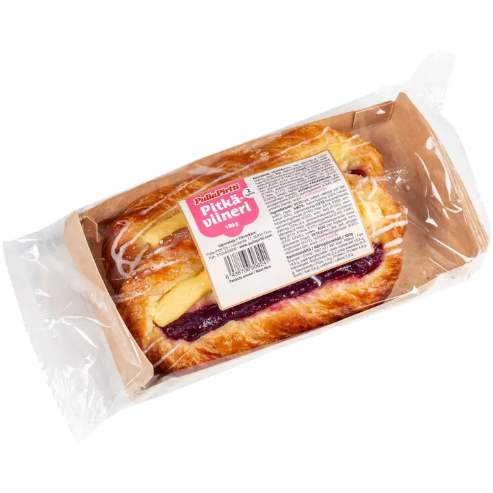 Pulla-Pirtti Pitkäviineri 2/180g laktoositon täyteviineri