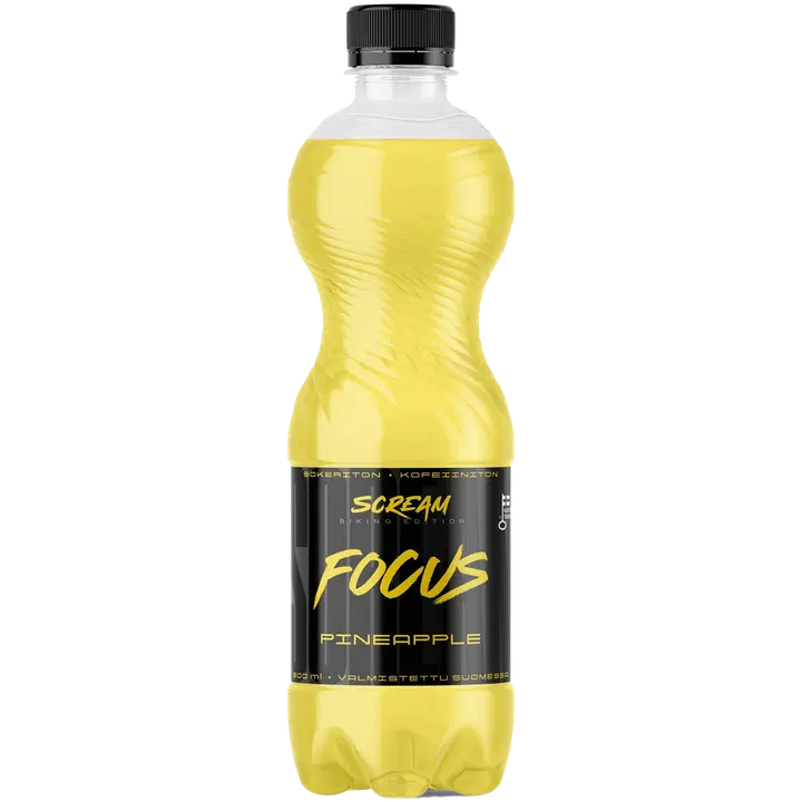 SportLife Nutrition SCREAM FOCUS 500ml Pineapple hiilihapotettu funktionaalinen juoma