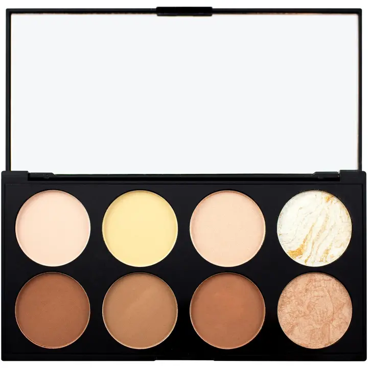 Makeup Revolution 8 Ultra Contour Palette korostus-ja varjostusväripaletti