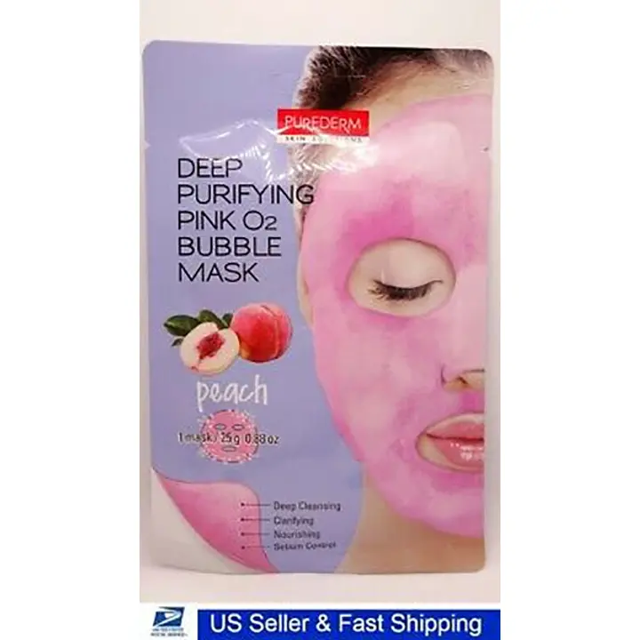 Purederm näomask Deep Purifying Pink O2 Bubble