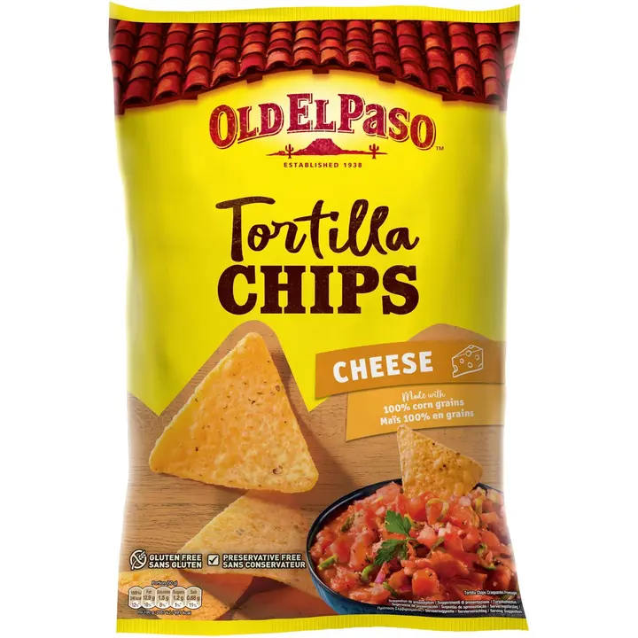 Old El Paso Tortilla Chips Cheese 185g