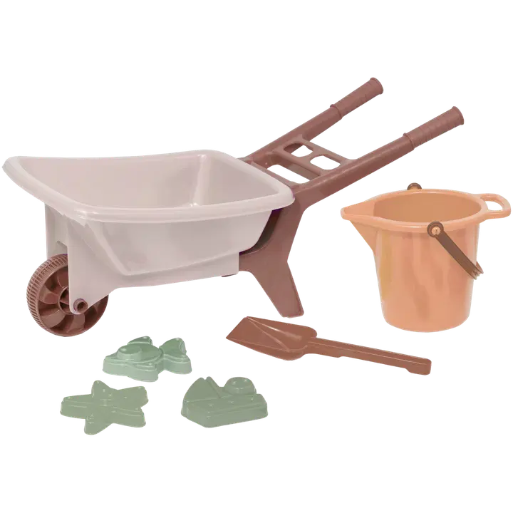 Plasto kottikärrysetti, 6 osaa, "soft neutrals"