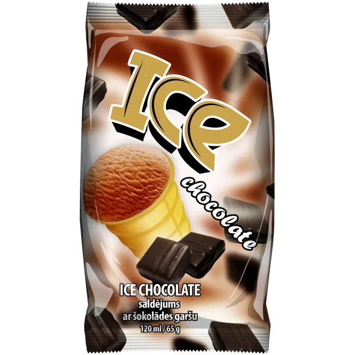 Ice Šokolaadijäätis Vahvlitopsis 120 ml/65 g