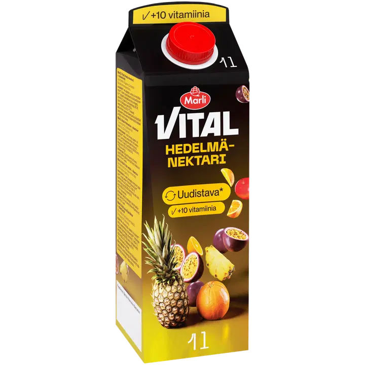 Marli Vital Hedelmänektari + 10 vitamiinia 1 L