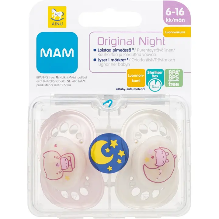 Ainu Mam Night tutti 2kpl, luonnonkumi 6-16kk