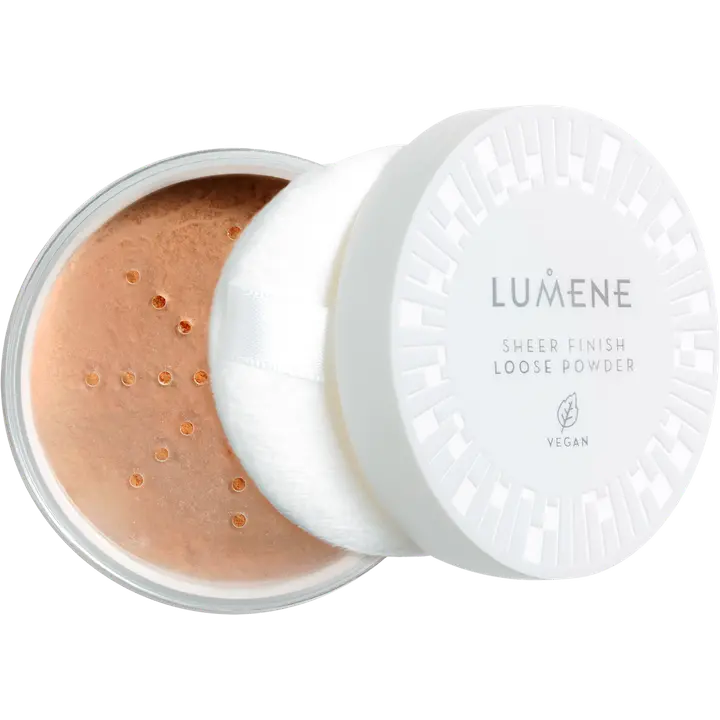 Lumene Sheer Finish Irtopuuteri Translucent Medium Deep 8 g