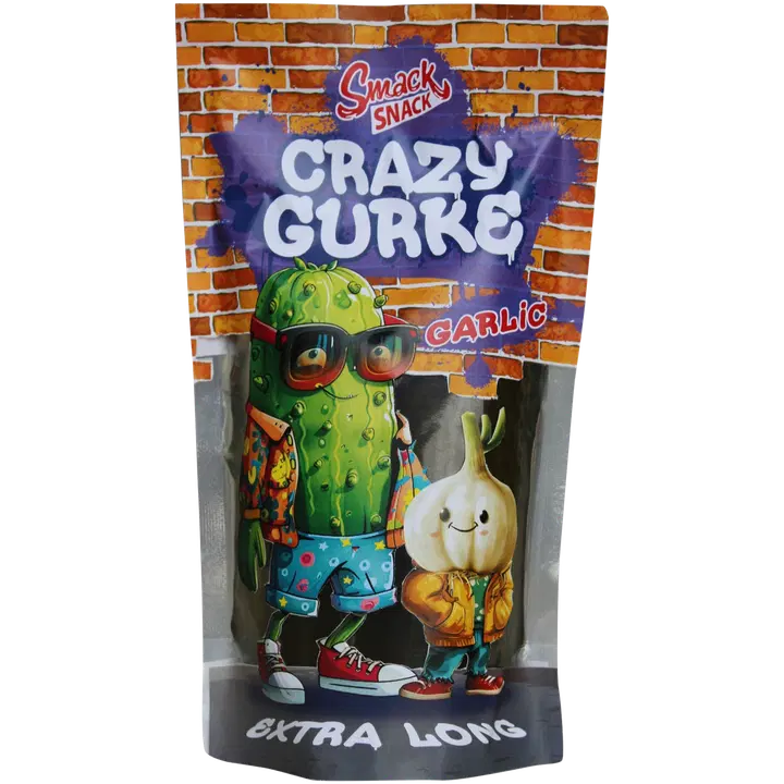Smack Snack Suolakurkku XXL, valkosipuli 400g/200 g