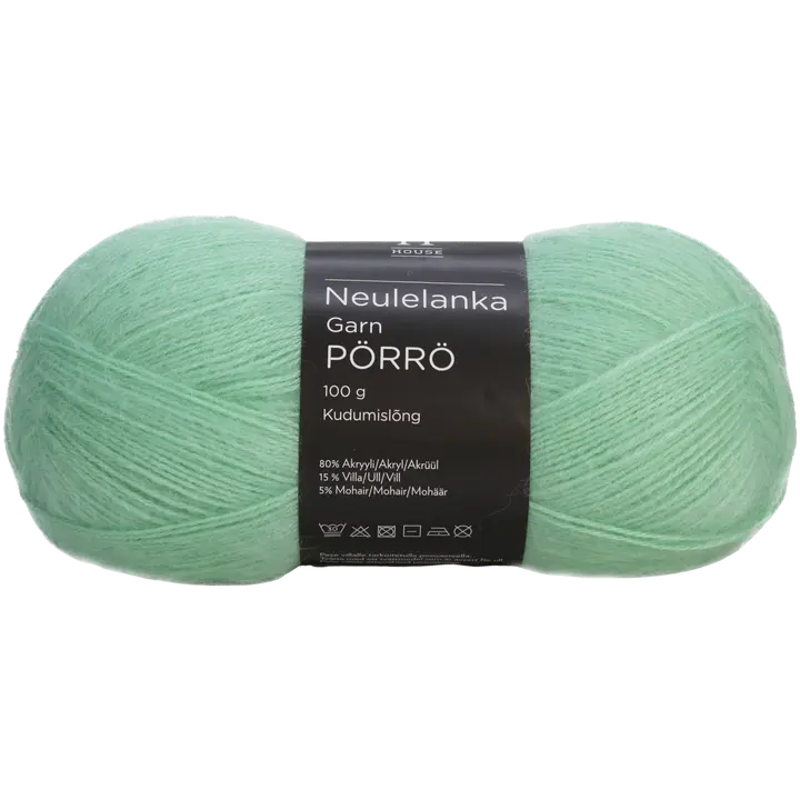 House lanka mohair-villa-akryyli Pörrö 100 g Mint Green 3415