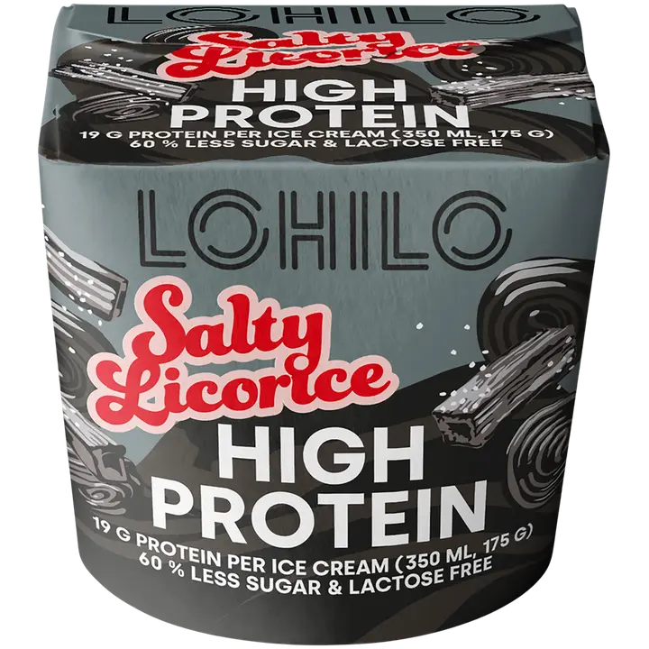 Lohilo Licourice proteiinijäätelö 350ml