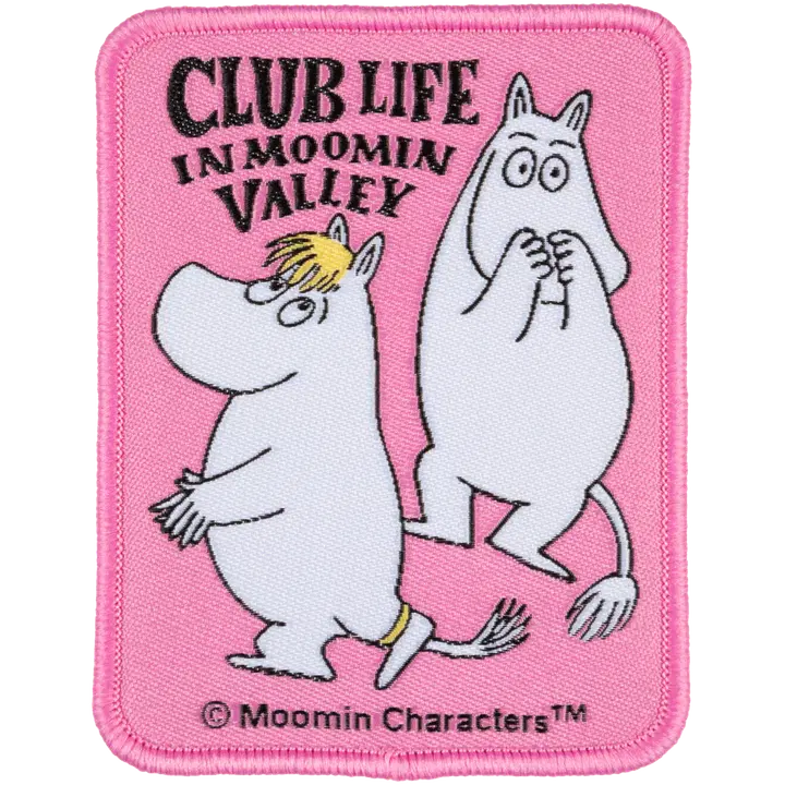 Muumi silitysmerkki Club life 68 x 85 mm