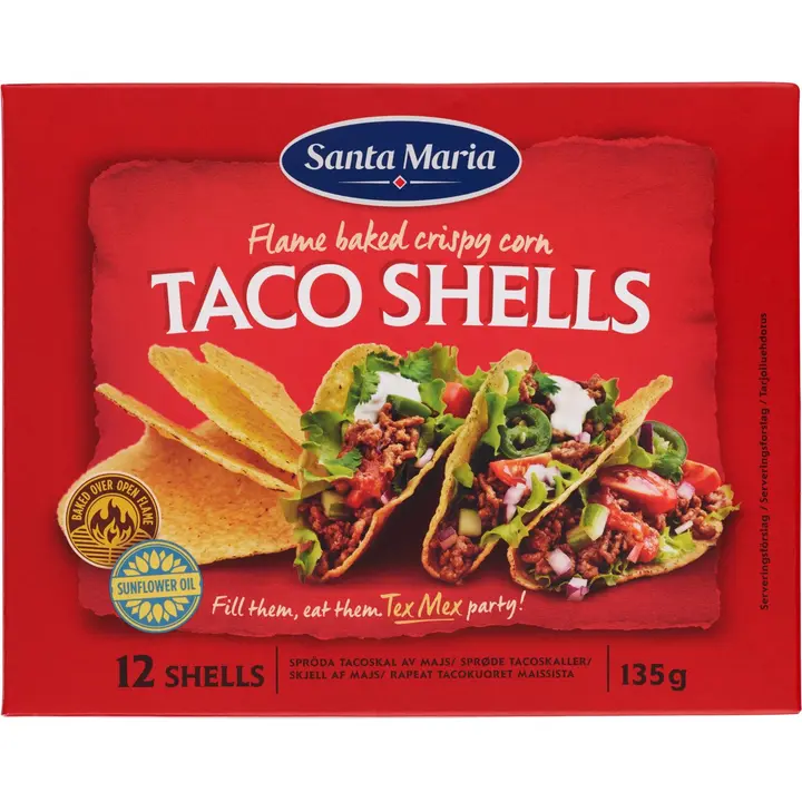 Santa Maria Taco Shells Tacokuoret 12 kpl 135 g
