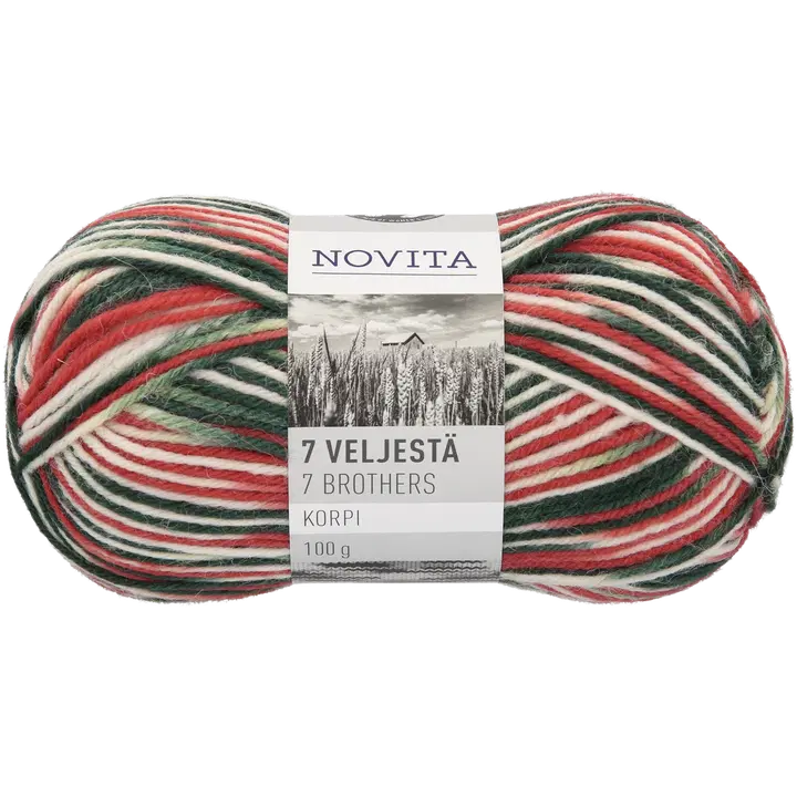 Novita garn 7 Veljestä Korpi 100g 840