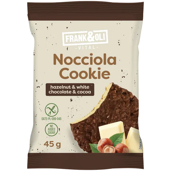 Frank&Oli Nocciola hazel, valkosuklaa, kaakao 45g glut