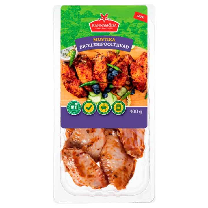 Rannamoisa Mustika Broileripooltiivad 400G